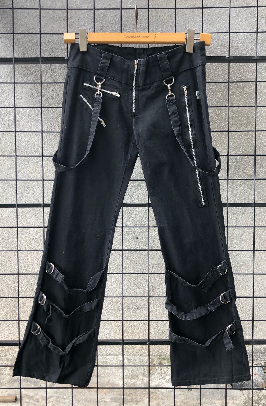 Japanese Brand Hysteric Glamour Style Ice Bondages Punk Flare Pants ...
