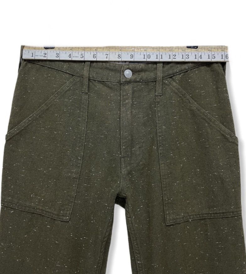 Designer × Global Work × Vintage GLOBAL WORK RARE! Twill Weave Special Fabric Fatigue Pants Size US 31 - 6 Thumbnail