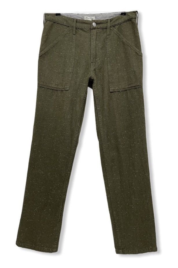 Designer × Global Work × Vintage GLOBAL WORK RARE! Twill Weave Special Fabric Fatigue Pants Size US 31 - 1 Thumbnail