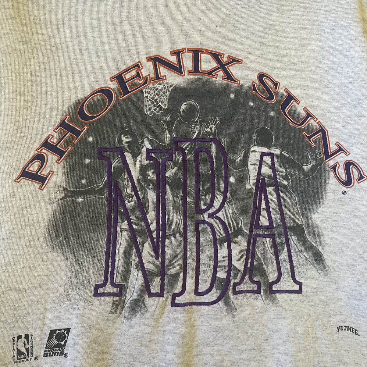 NBA × Vintage Vintage 90s NBA Phoenix Sun Big Logo Sweatshirts Size M Size US M / EU 48-50 / 2 - 5 Thumbnail