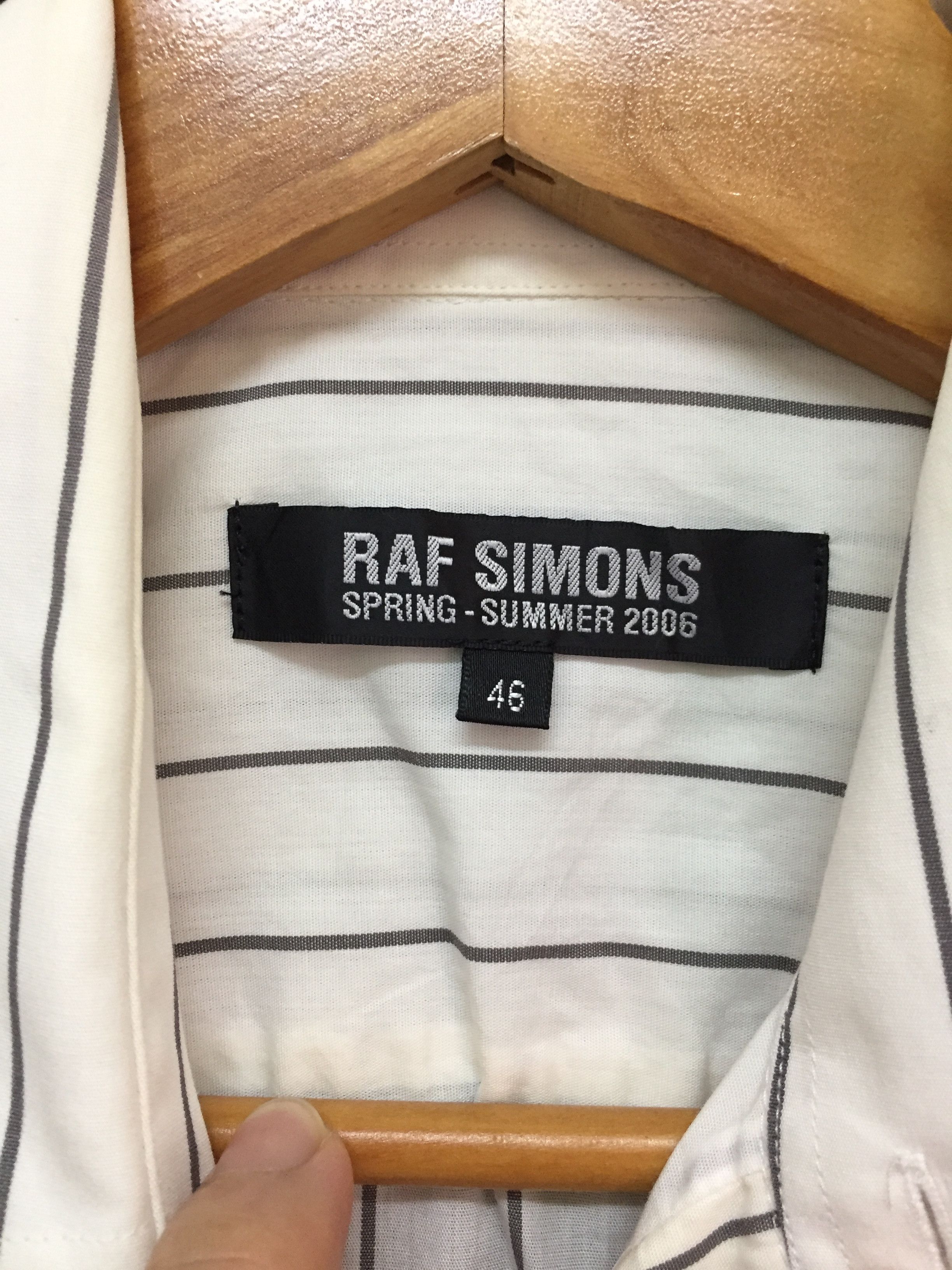 Raf Simons SS06 Archive Sleeveless Stripe Shirt Size US S / EU 44-46 / 1 - 9 Thumbnail