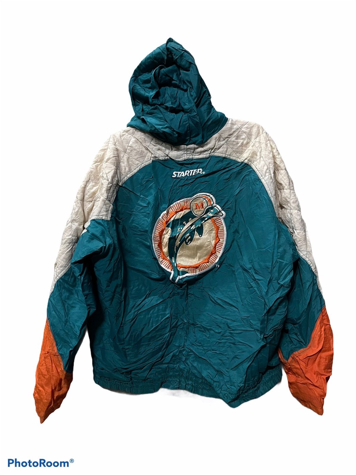 NFL Vintage NFL Starter Jacket Big Logo Dolphin Size US XL / EU 56 / 4 - 12 Thumbnail