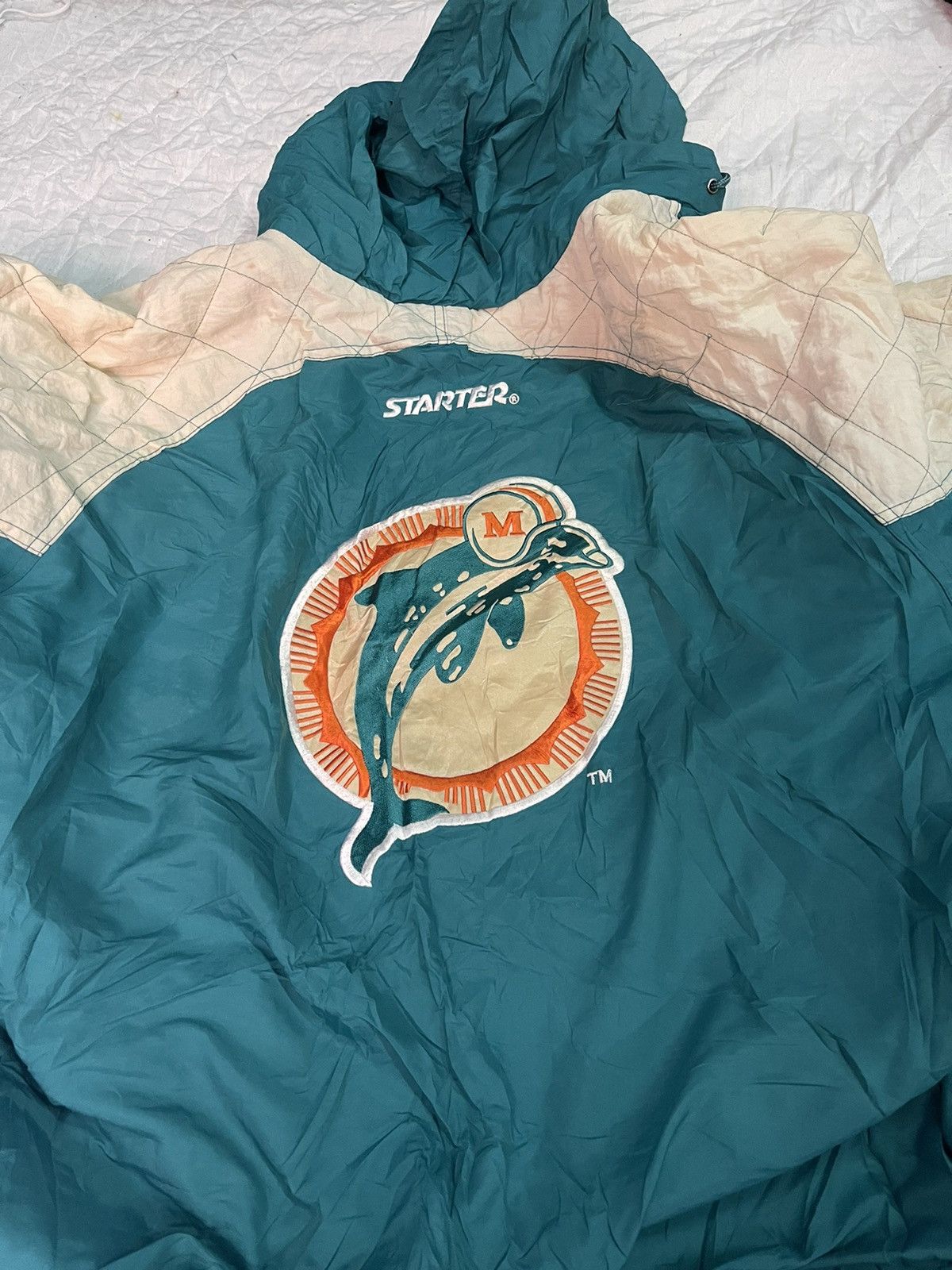 NFL Vintage NFL Starter Jacket Big Logo Dolphin Size US XL / EU 56 / 4 - 11 Thumbnail