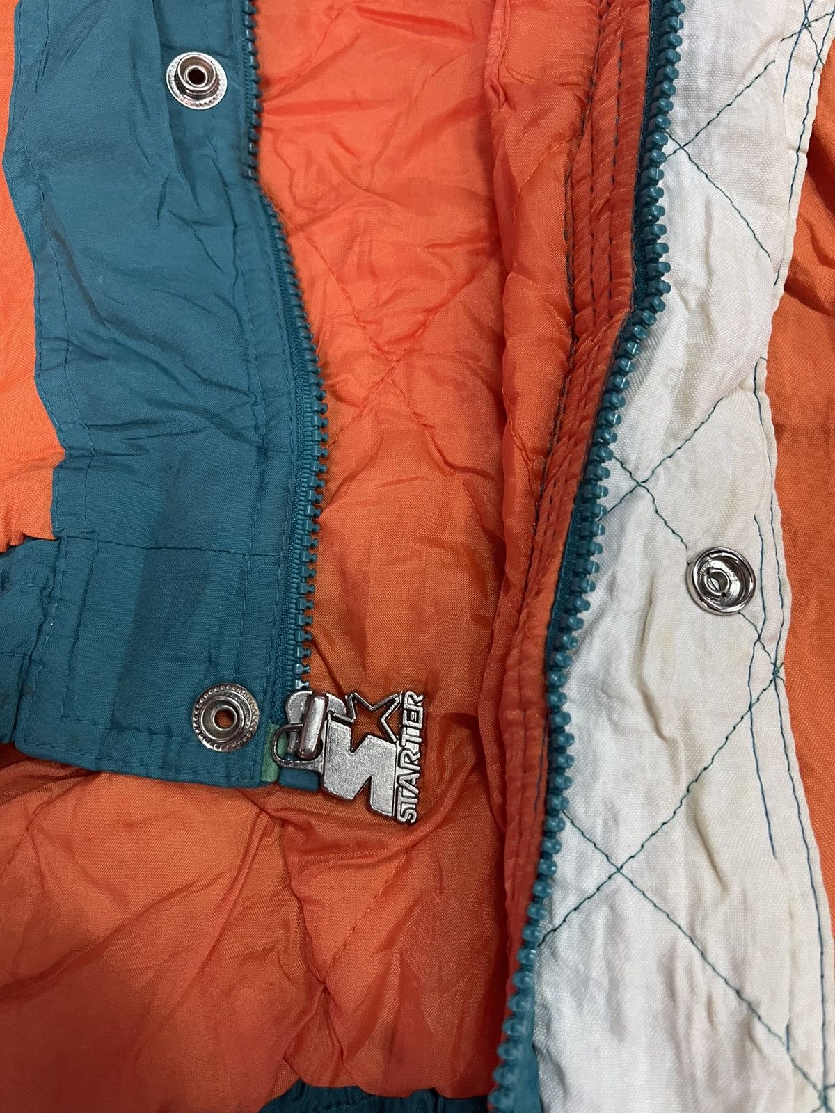 NFL Vintage NFL Starter Jacket Big Logo Dolphin Size US XL / EU 56 / 4 - 9 Thumbnail
