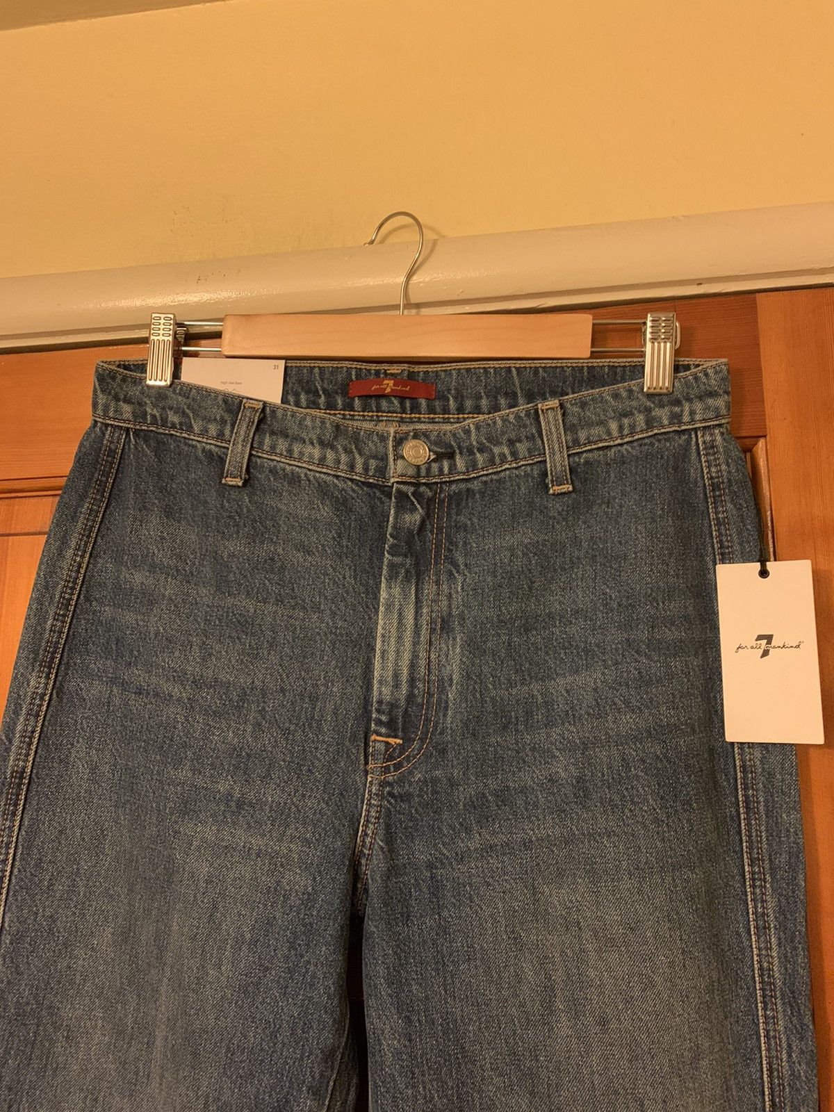 7 For All Mankind × Designer *RARE* New 7 For All Mankind Flared Denim Jeans - 31 Size US 31 - 3 Thumbnail