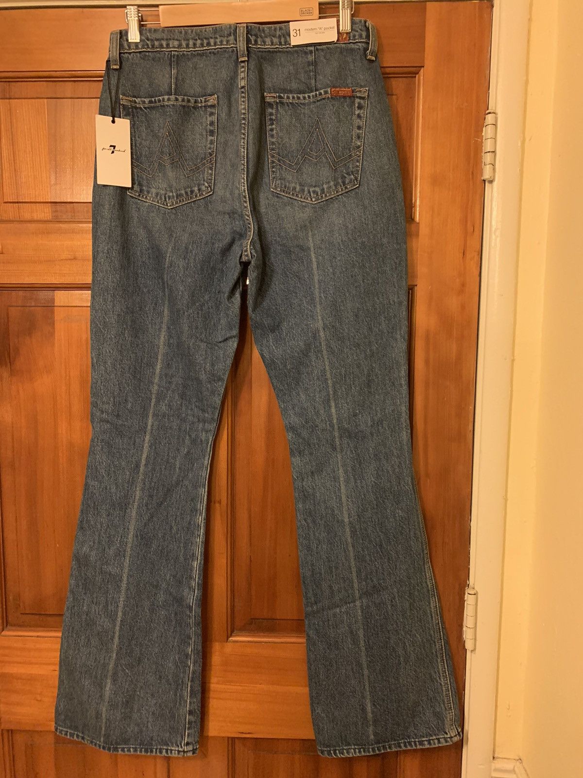 7 For All Mankind × Designer *RARE* New 7 For All Mankind Flared Denim Jeans - 31 Size US 31 - 2 Thumbnail