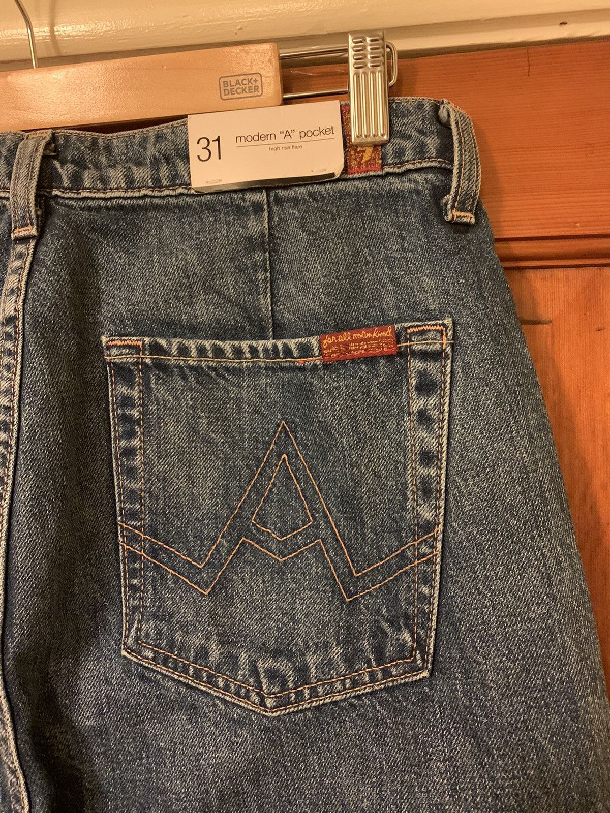 7 For All Mankind × Designer *RARE* New 7 For All Mankind Flared Denim Jeans - 31 Size US 31 - 6 Thumbnail