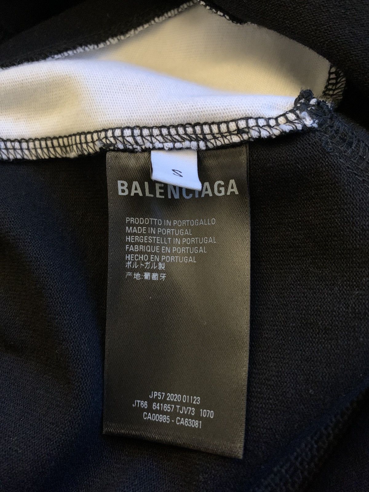 Balenciaga panelled logo soccer T-shirt Size US S / EU 44-46 / 1 - 3 Thumbnail