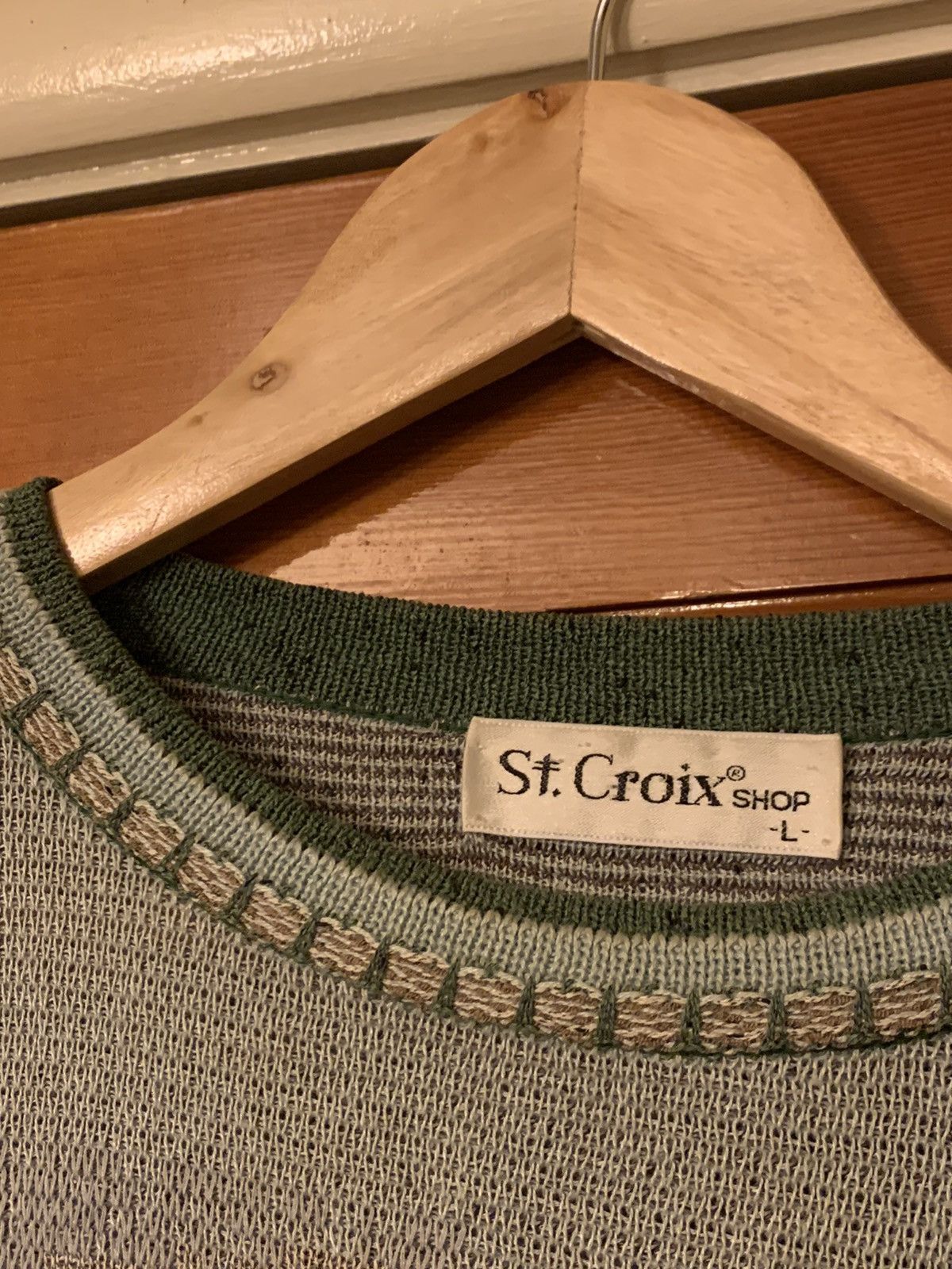 St. Croix × Vintage *RARE* Vintage St. Croix USA Made Knit Golf Sweater - Large Size US L / EU 52-54 / 3 - 5 Thumbnail