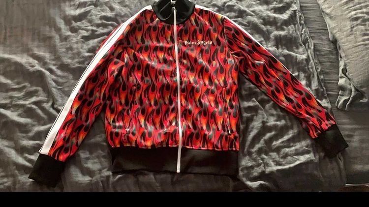 Palm Angels Palm Angels Track Jacket Red Grailed