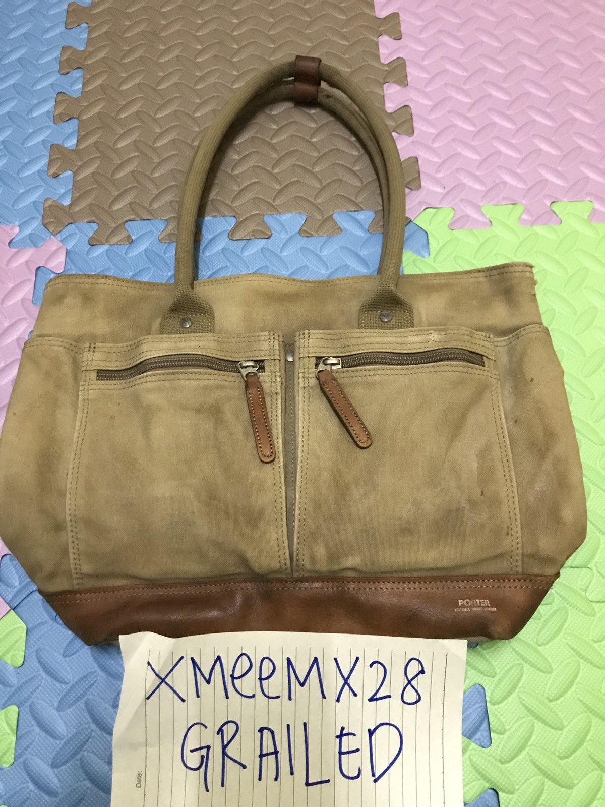 Japanese Brand × Porter PORTER VEGETABLE TANNED LEATHER + CANVAS 