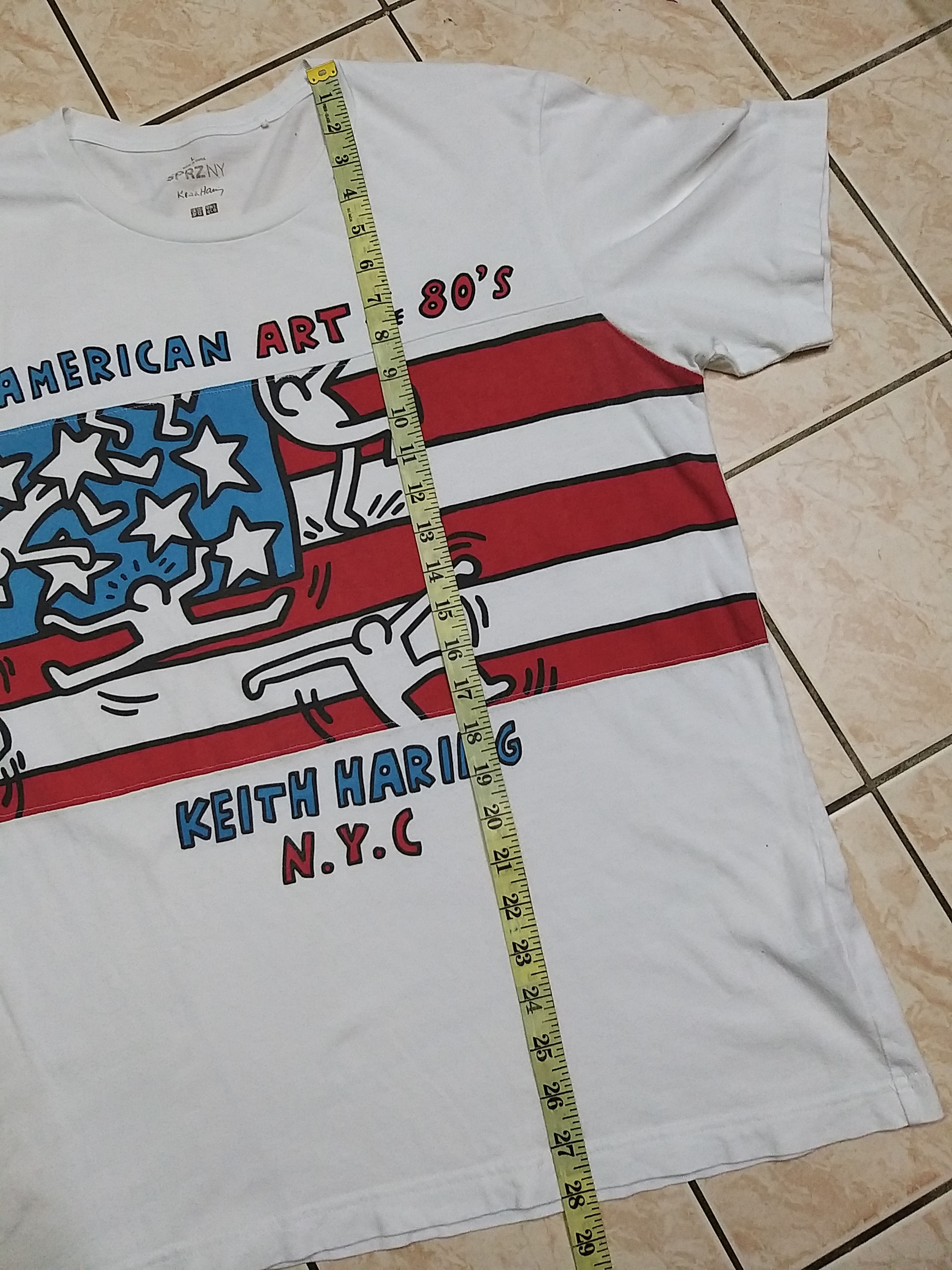 Keith Haring NICE🔥🔥KEITH HARING X UNIQLO AMERICAN FLAG ART T SHIRT Size US L / EU 52-54 / 3 - 5 Thumbnail
