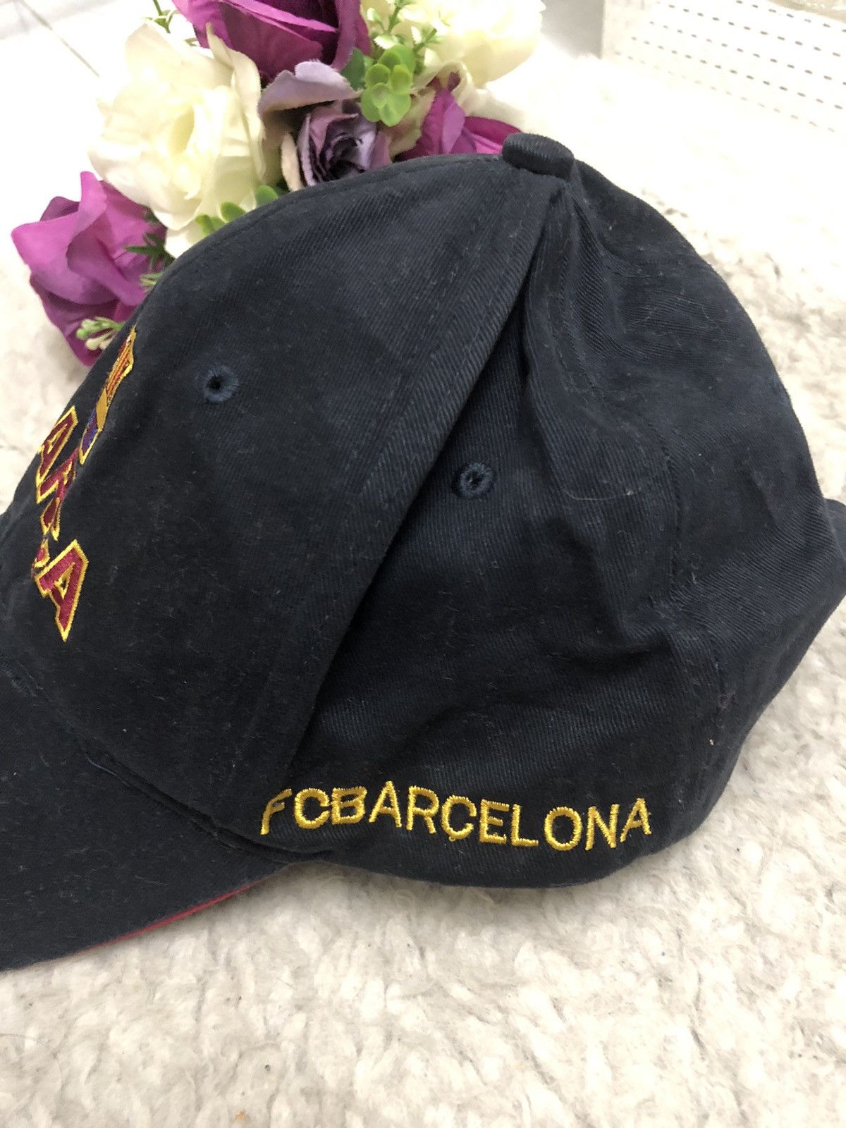 Vintage BARCA FC CAP TRAVIS SCOTT STYLE Size ONE SIZE - 2 Thumbnail