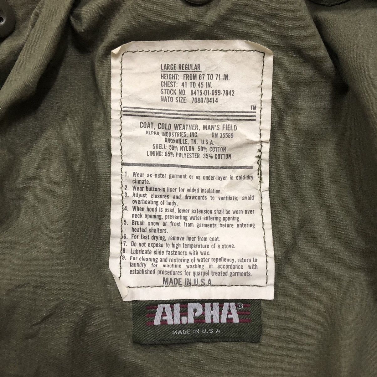 Alpha Industries Vintage Alpha Coat,Cold Weather Heavy Jacket Size US XL / EU 56 / 4 - 6 Thumbnail