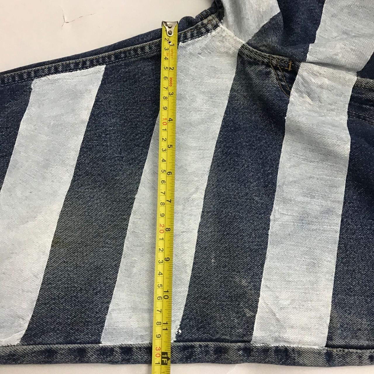 Levi's Vintage Clothing 🔥 Vintage Levi's 505 Regular Fit Striped Design Jeans Size US 34 / EU 50 - 7 Thumbnail
