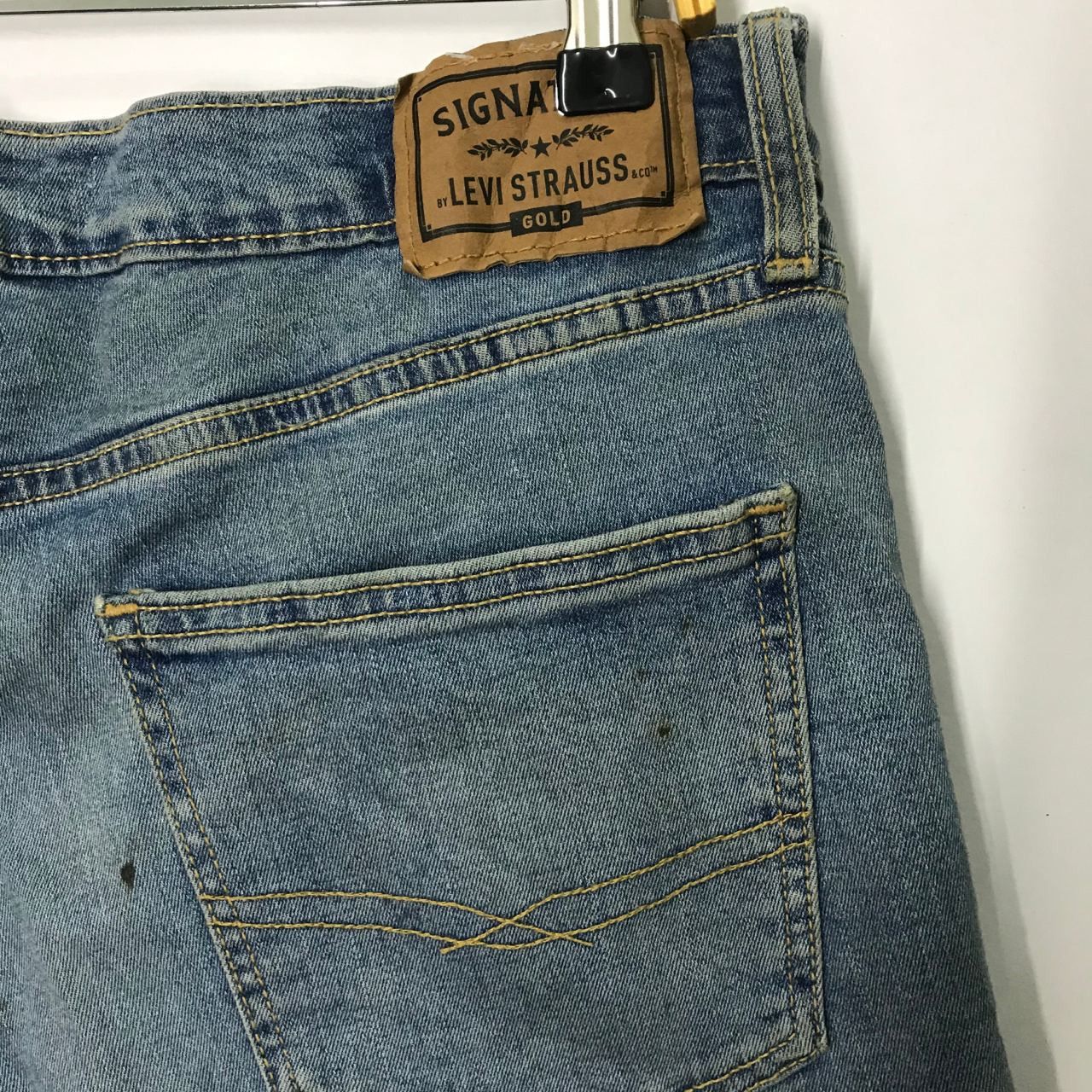 Designer × Levi's 🔥Vtg Levi's GOLD Slim Signature x Mastermind Logo Jeans Size US 36 / EU 52 - 5 Thumbnail