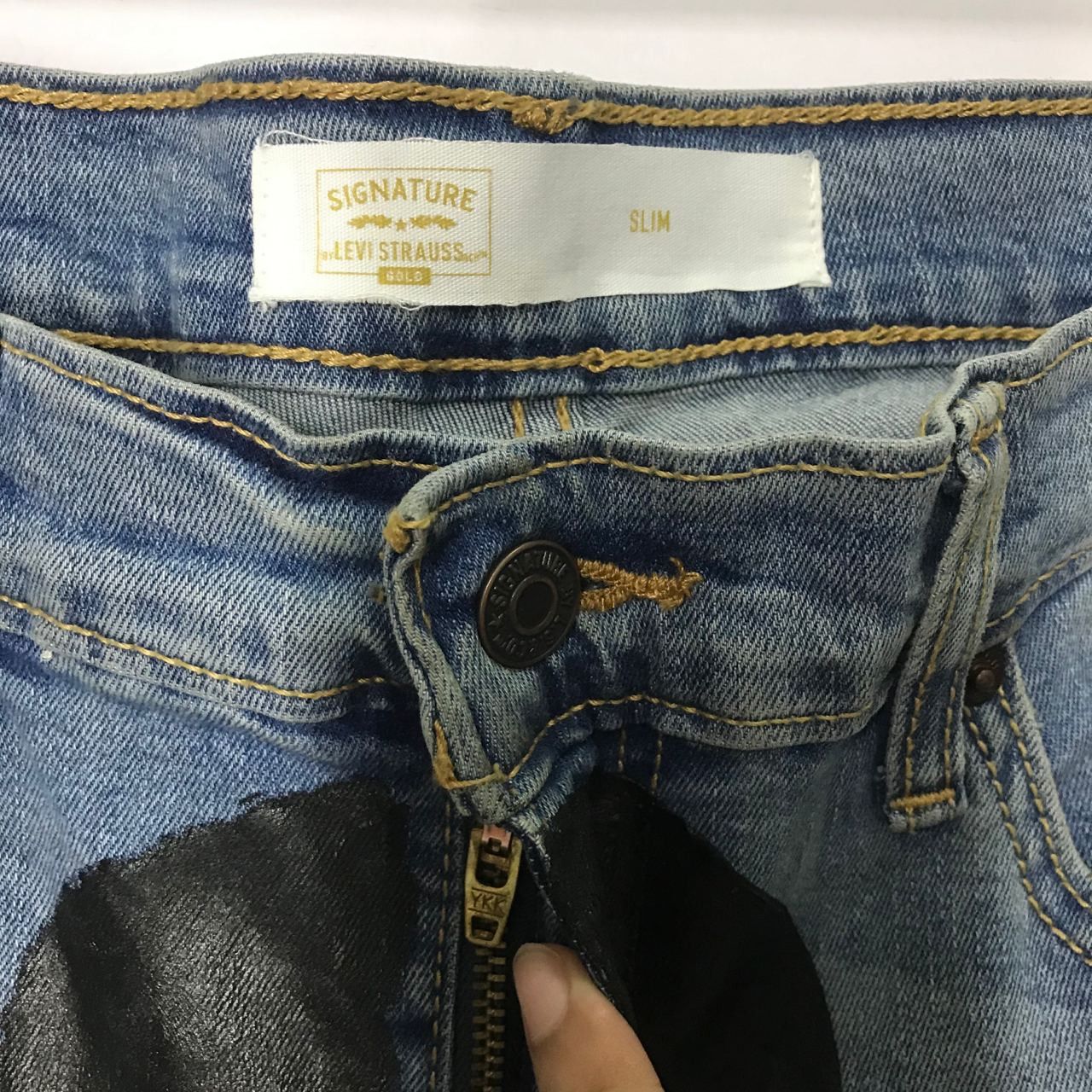 Designer × Levi's 🔥Vtg Levi's GOLD Slim Signature x Mastermind Logo Jeans Size US 36 / EU 52 - 4 Thumbnail
