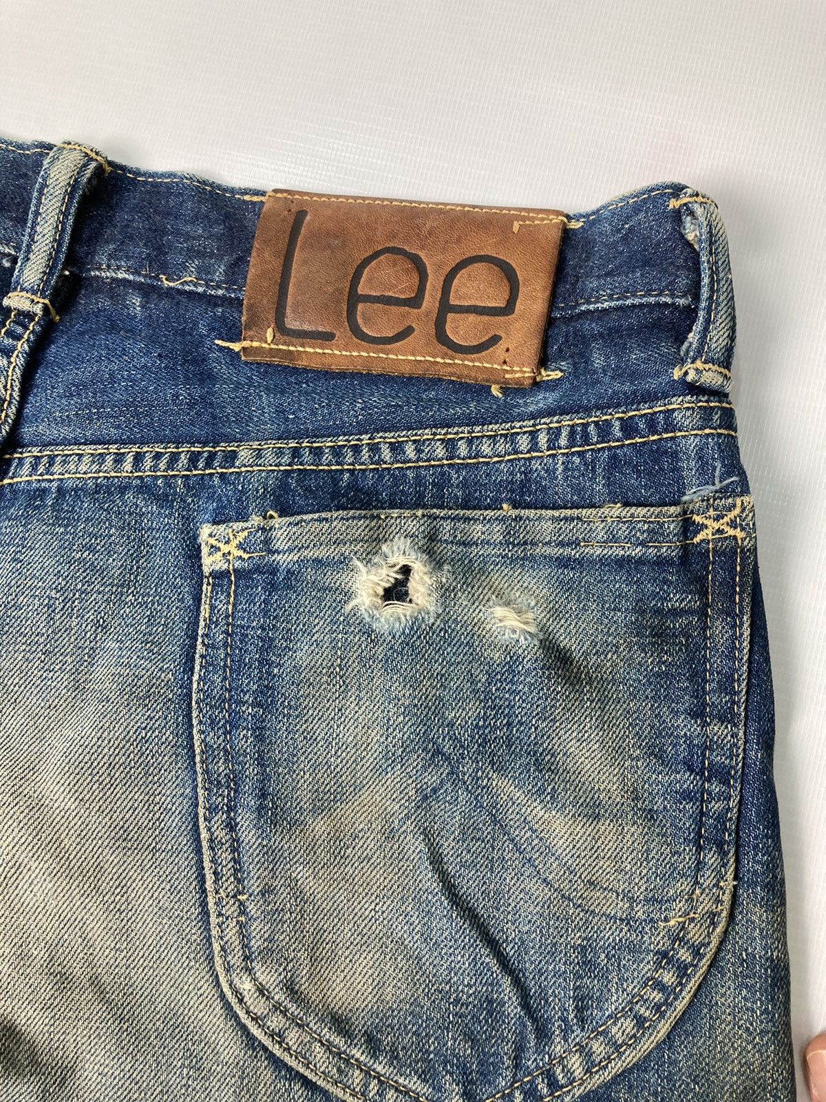 Lee Lee Sanforized Disstressed Denim Size US 30 / EU 46 - 3 Thumbnail