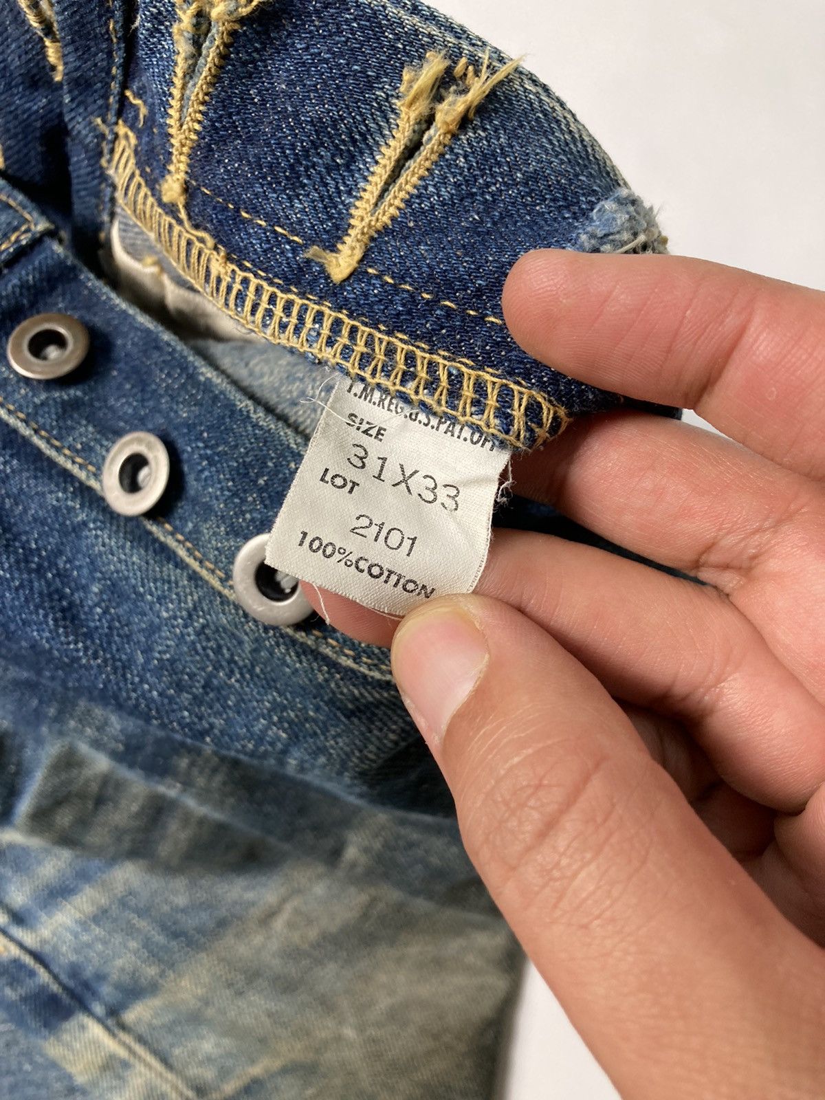 Lee Lee Sanforized Disstressed Denim Size US 30 / EU 46 - 7 Thumbnail
