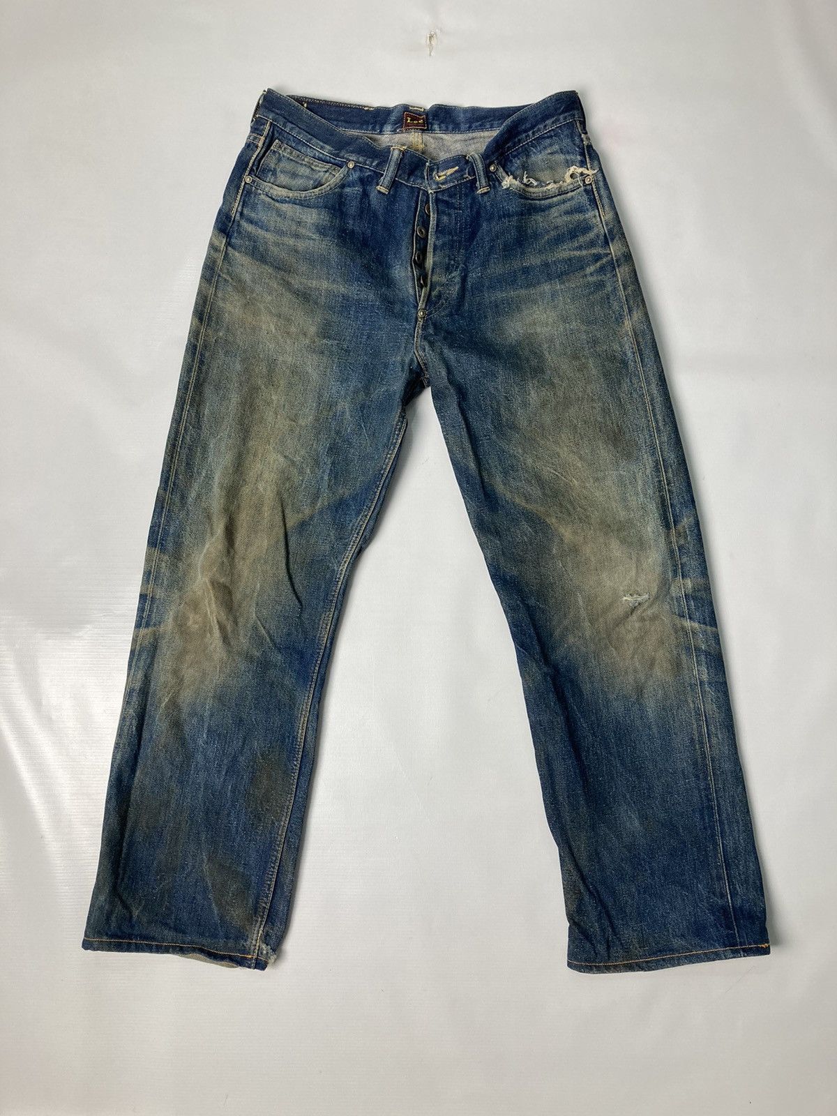 Lee Lee Sanforized Disstressed Denim Size US 30 / EU 46 - 1 Thumbnail