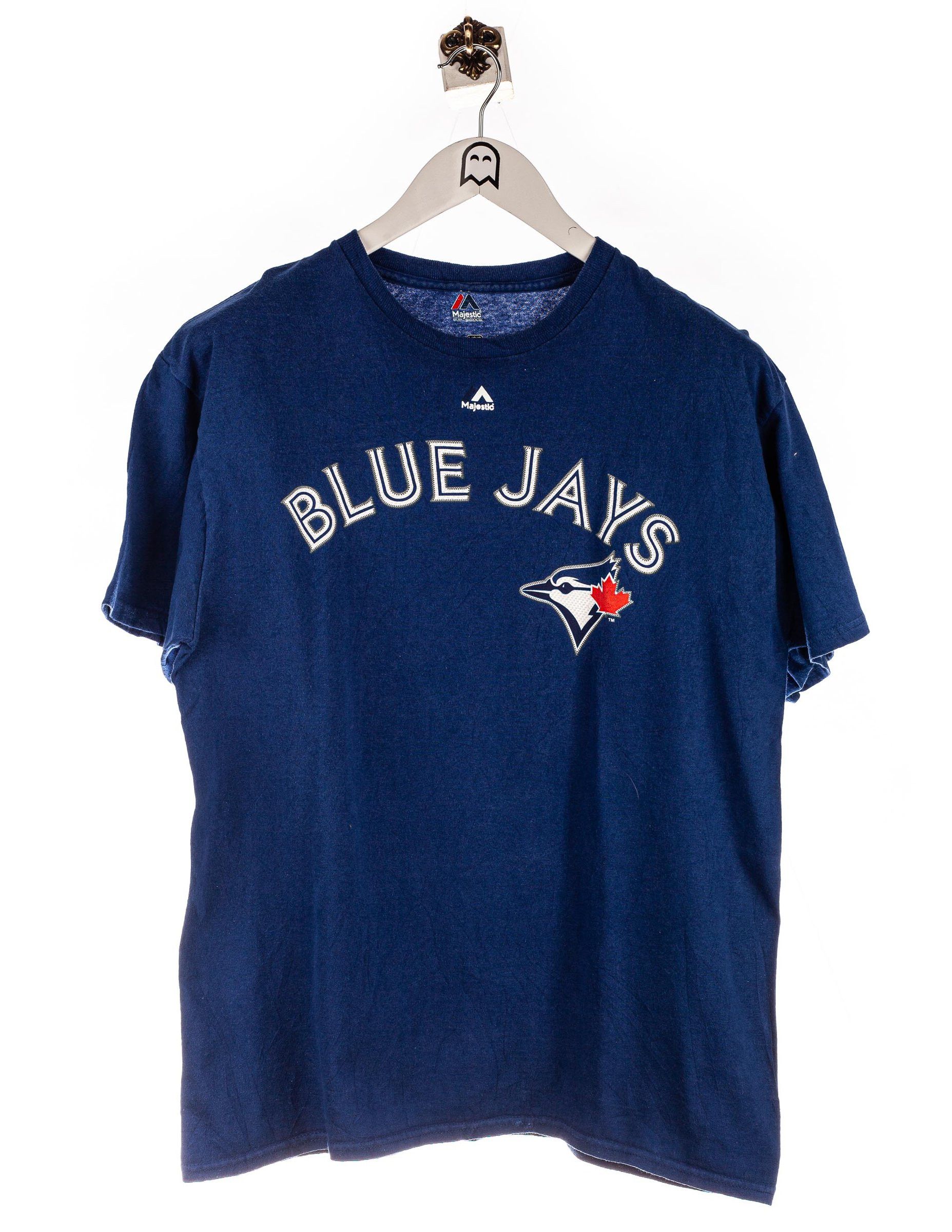 Majestic Vintage Majestic T-Shirt Blue Jays Bautista 19 Print Blue ...