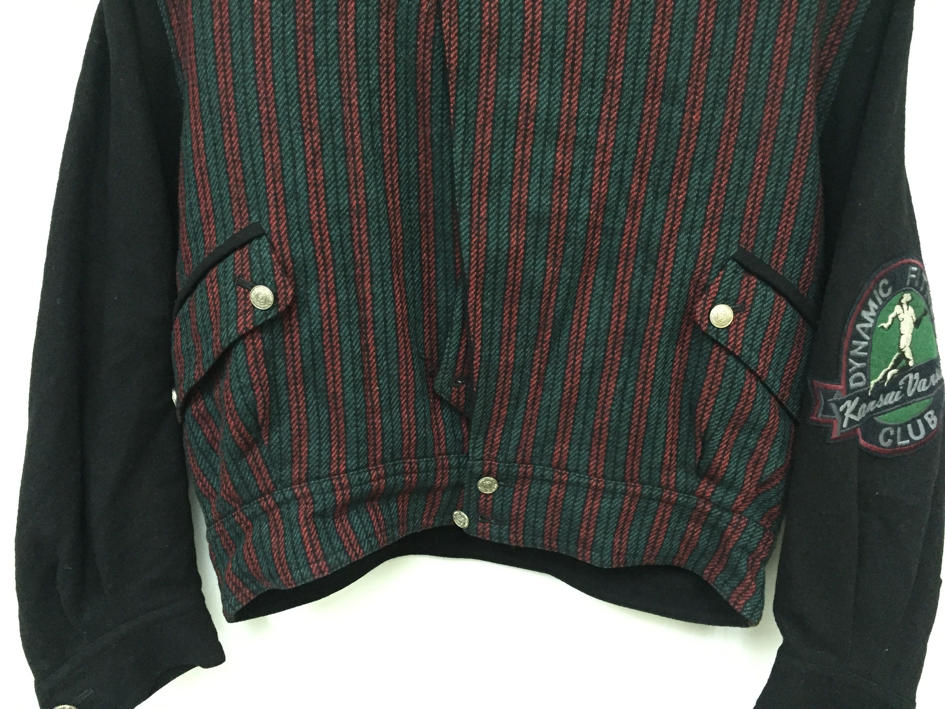Kansai Yamamoto 70's KANSAI EYE Dynamic Fitness Club wool Varsity Jacket Size US S / EU 44-46 / 1 - 5 Thumbnail
