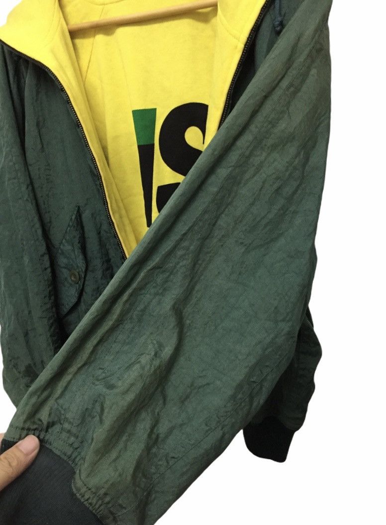 Issey Miyake 1980s I.S. Green Yellow RARE Color Reversible hoodie Jacket Size US M / EU 48-50 / 2 - 8 Thumbnail