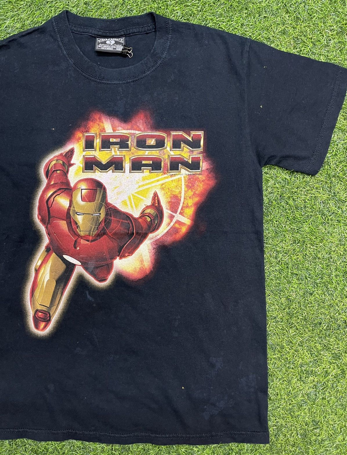 Vintage Maglietta Iron Man Vintage Poster Iron Man T-Shirt: Marvel