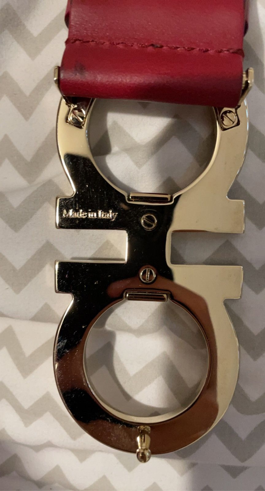 Salvatore Ferragamo Red Ferragamo belt Size 40 - 2 Thumbnail