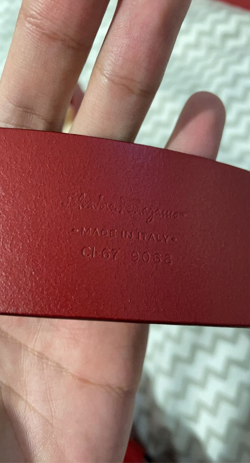 Salvatore Ferragamo Red Ferragamo belt Size 40 - 4 Thumbnail