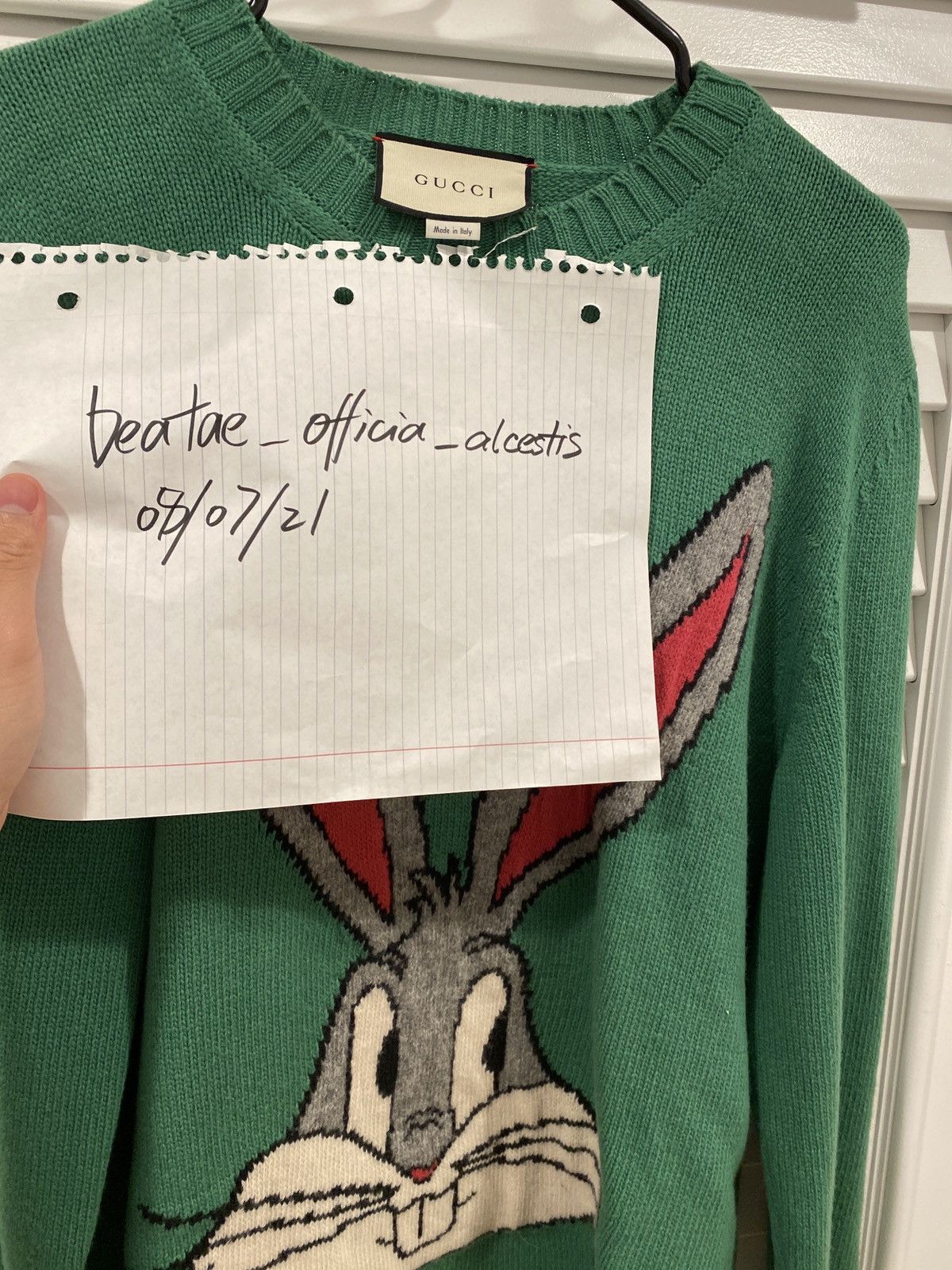 Gucci bunny sweater online