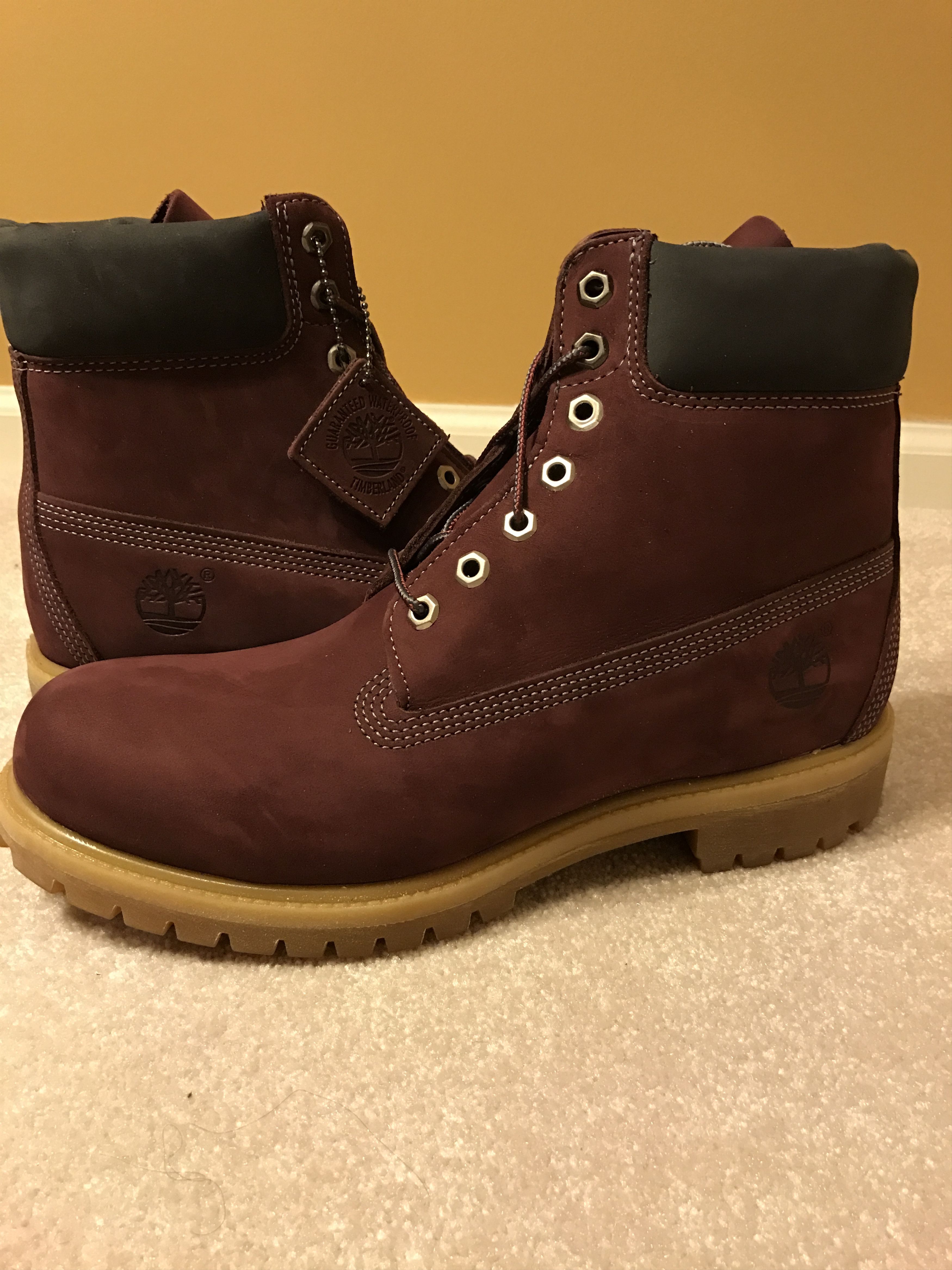 Men's 6-Inch Premium Waterproof Boots Dark Port Nubuck