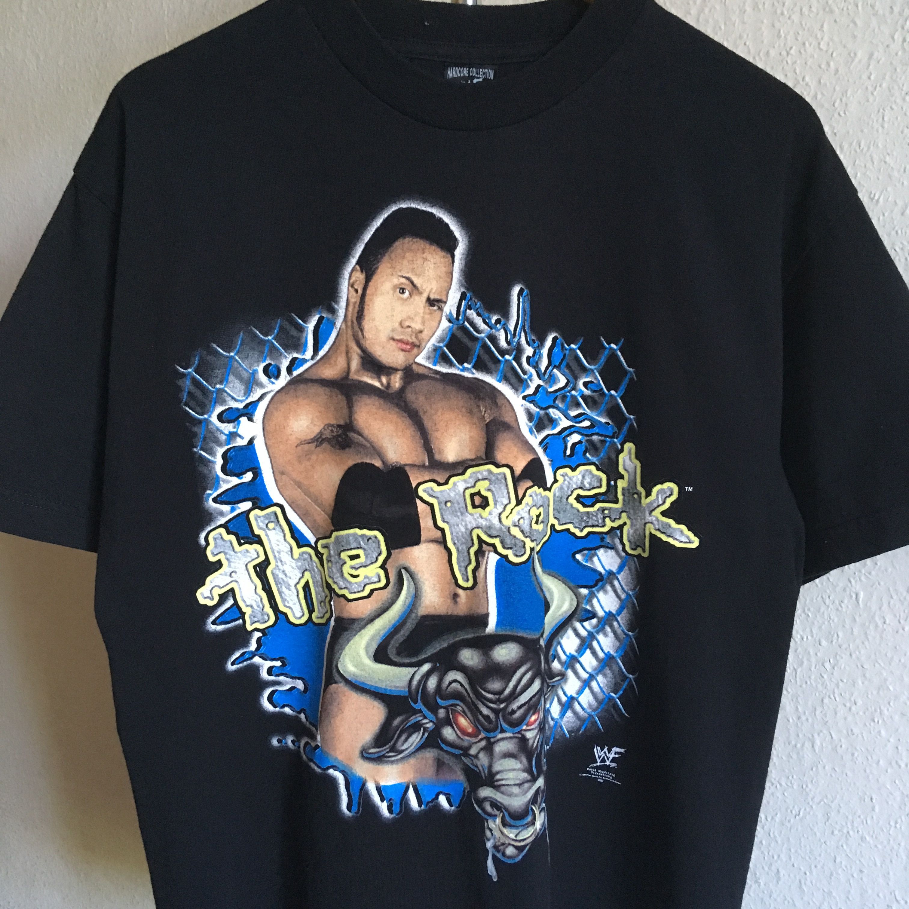 Vintage × WCW/nWo × WWF Vintage 1999 The Rock Wrestling T-Shirt Size US M / EU 48-50 / 2 - 3 Thumbnail