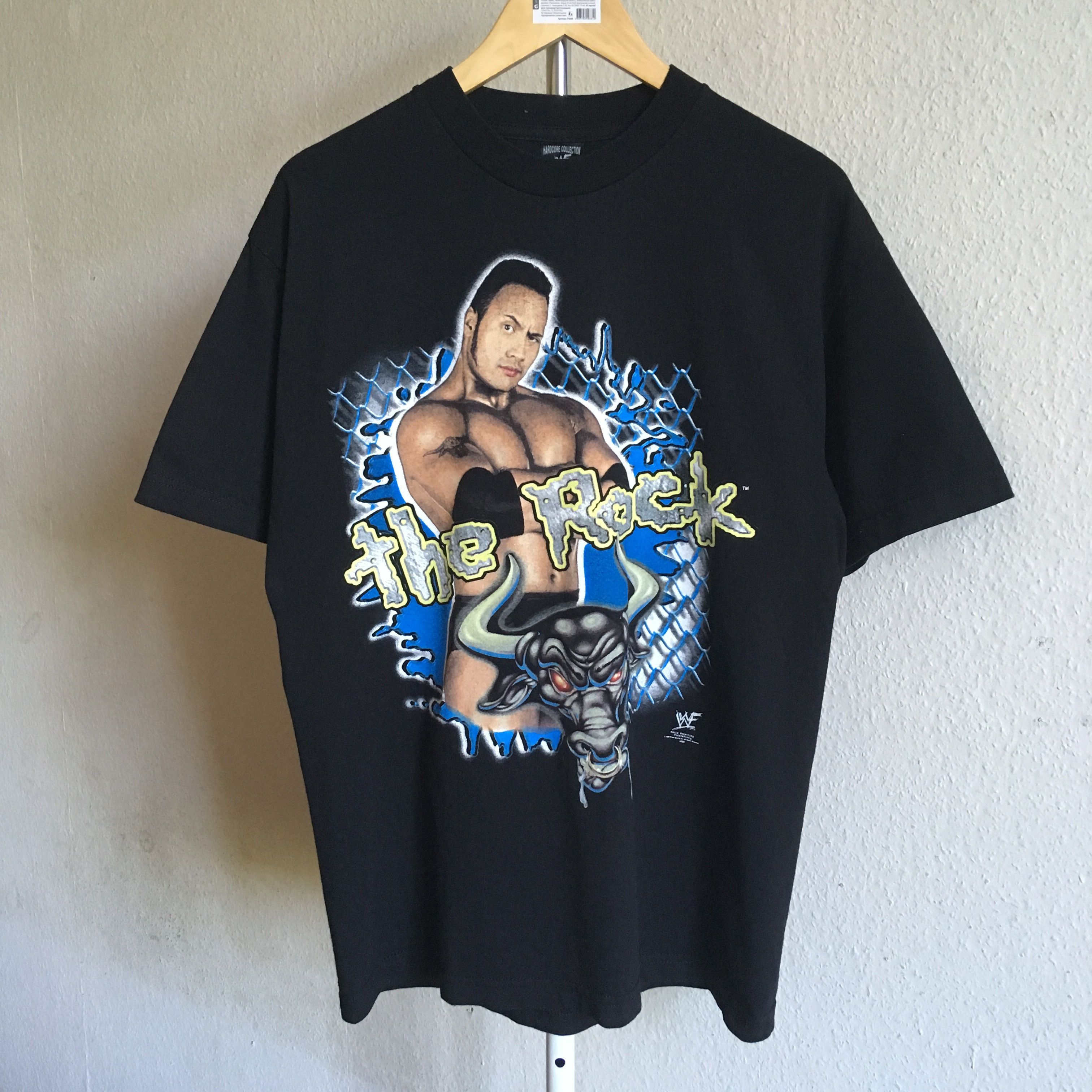 Vintage × WCW/nWo × WWF Vintage 1999 The Rock Wrestling T-Shirt Size US M / EU 48-50 / 2 - 1 Thumbnail