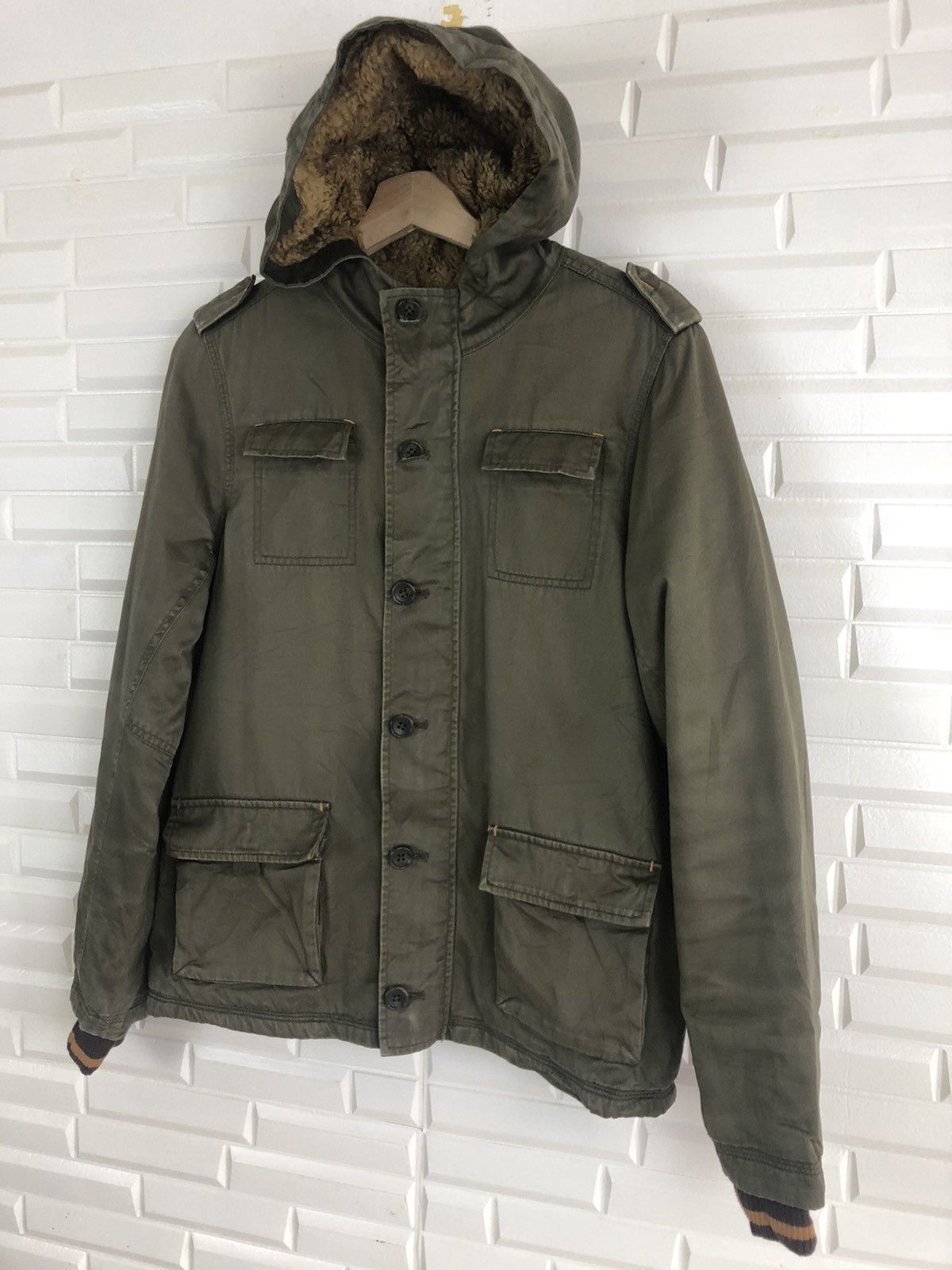 Japanese Brand × Vintage EASTBOY MILITARY HOODIE JACKET Size US M / EU 48-50 / 2 - 3 Thumbnail