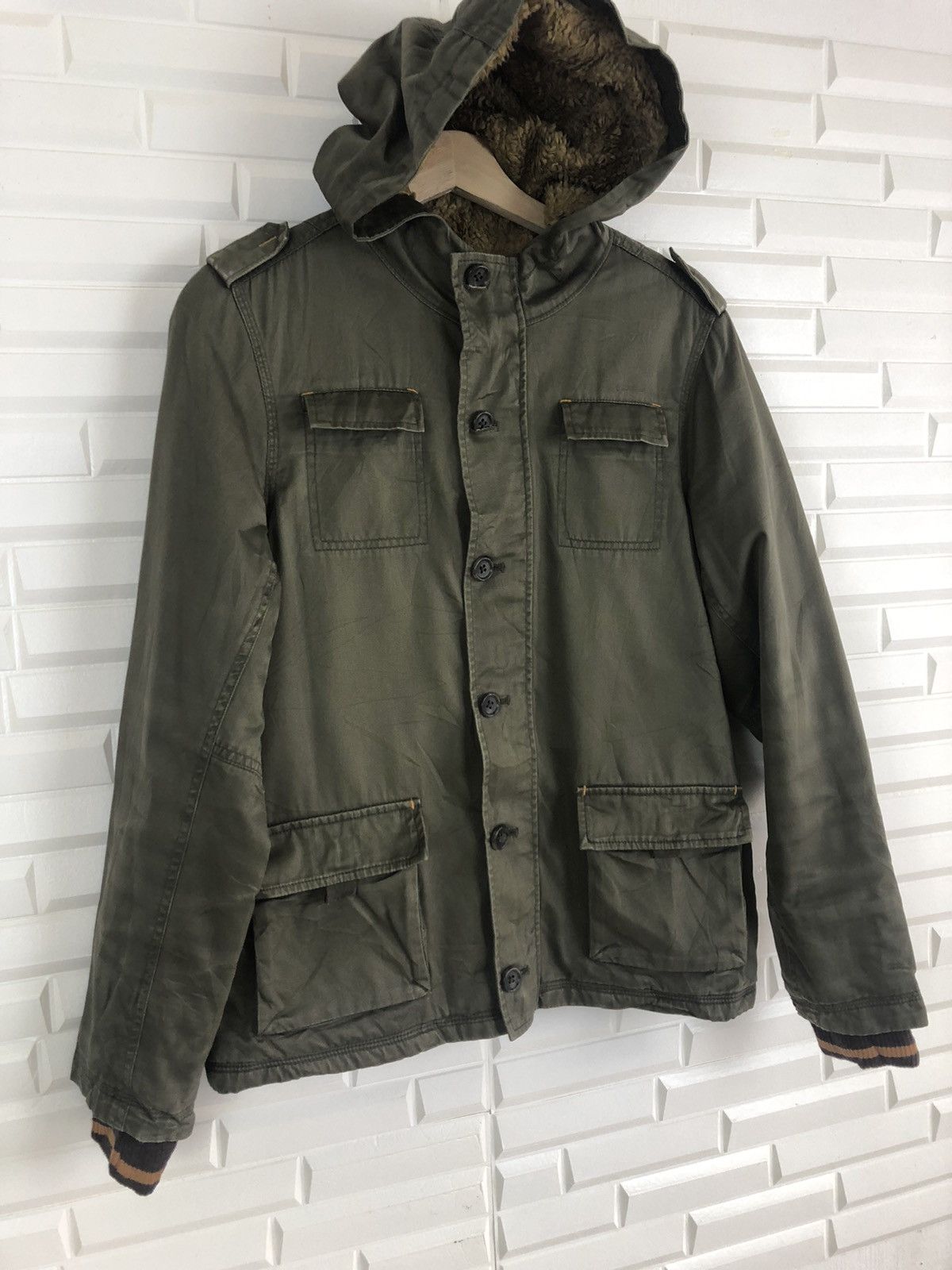 Japanese Brand × Vintage EASTBOY MILITARY HOODIE JACKET Size US M / EU 48-50 / 2 - 2 Thumbnail