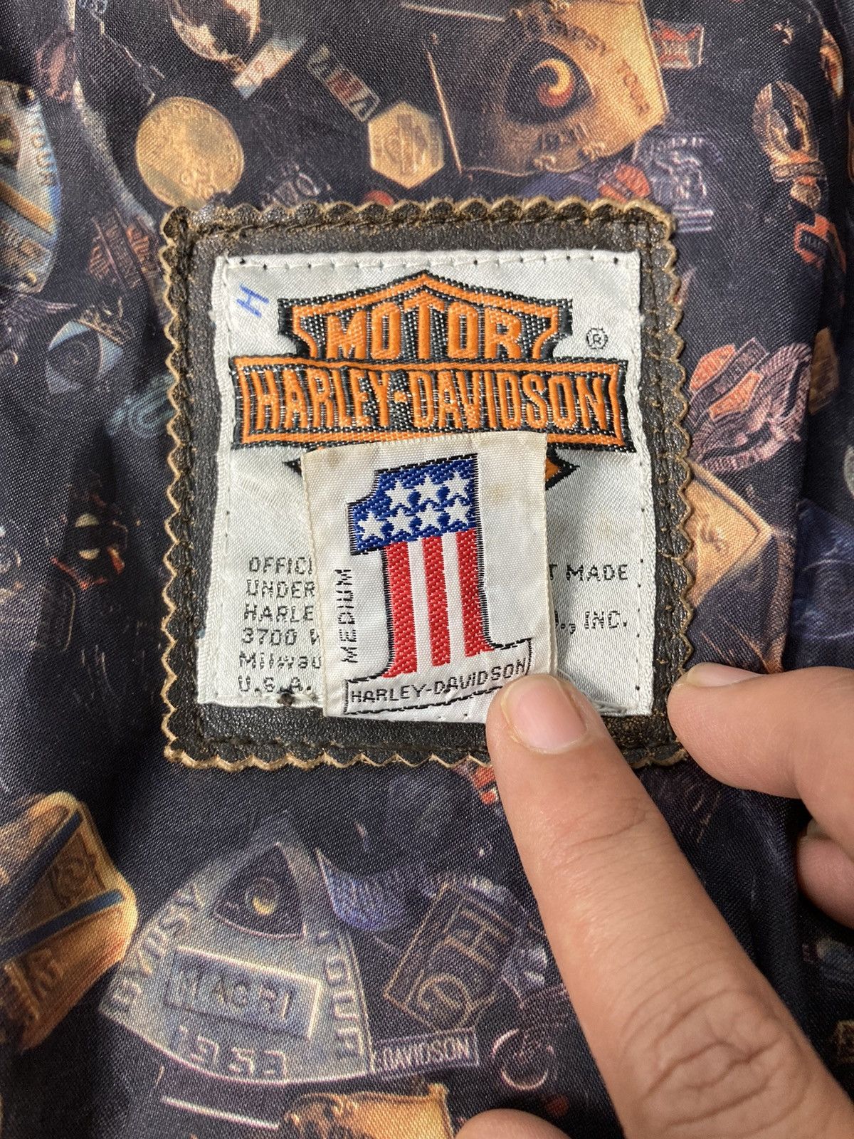 Harley Davidson Vintage Harley Davidson No 1 Leather Jacket Size US M / EU 48-50 / 2 - 9 Thumbnail