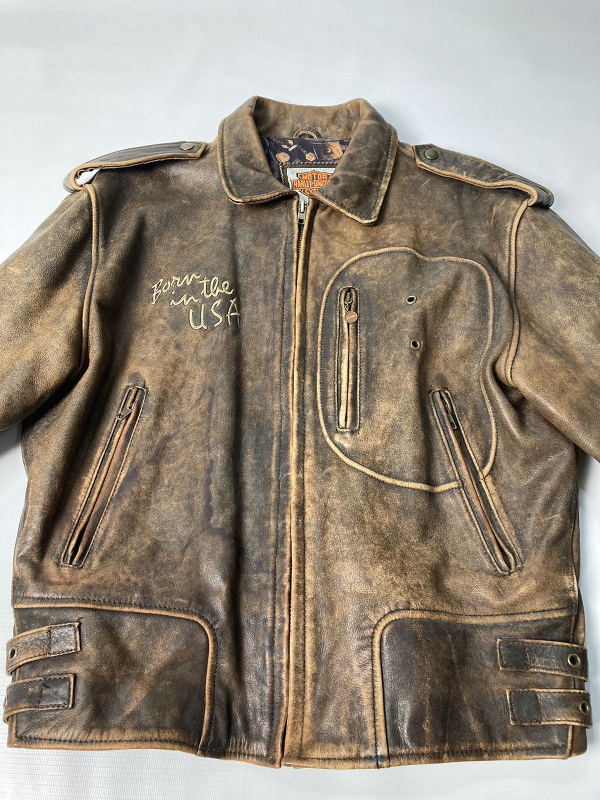 Harley Davidson Vintage Harley Davidson No 1 Leather Jacket Size US M / EU 48-50 / 2 - 3 Thumbnail