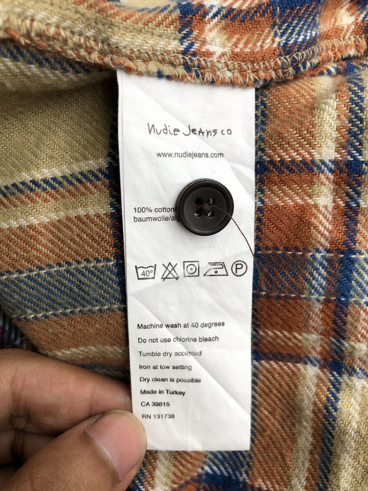 Flannel Iconic Nudie Jeans 🇮🇹 Checked Flannel Shirt Size US M / EU 48-50 / 2 - 7 Thumbnail