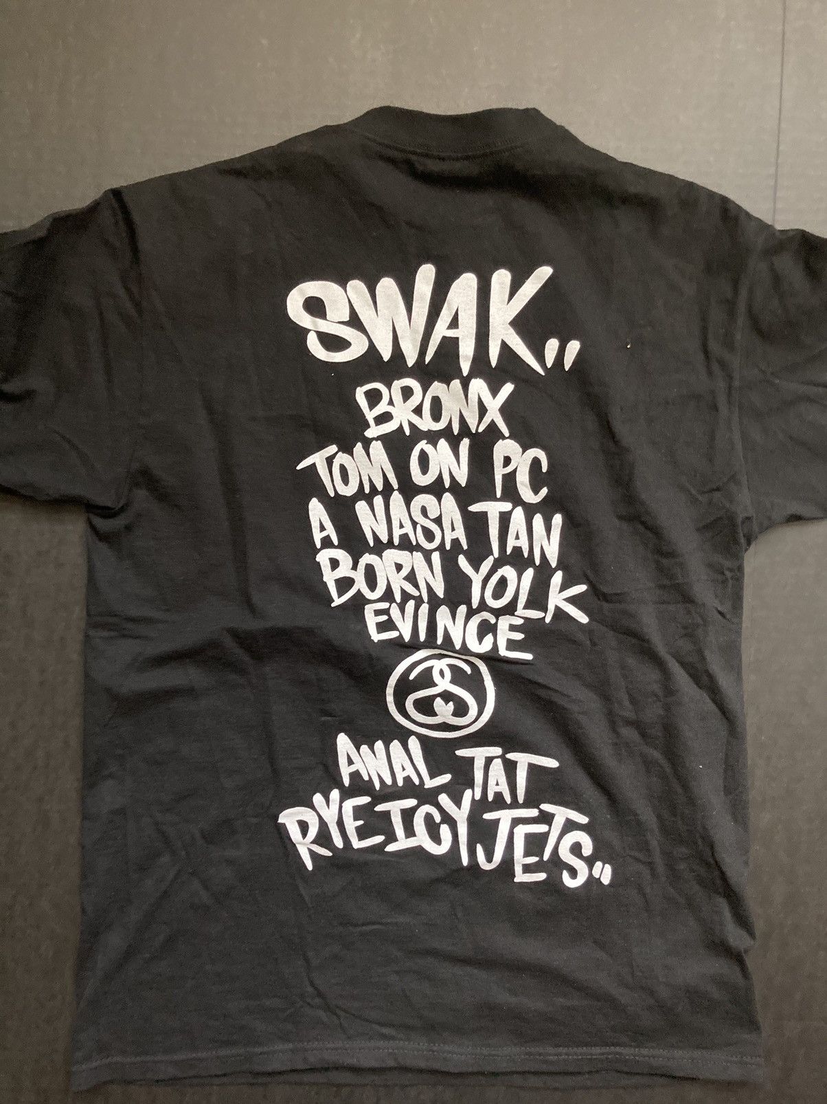 Kaws Stussy Kaws World Tour graffiti tee shirt black size medium Size US M / EU 48-50 / 2 - 4 Thumbnail