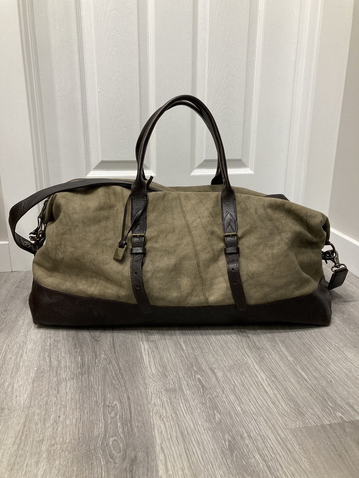 John Varvatos John Varvatos Canvas and Leather Duffle Bag Luggage 598 Grailed