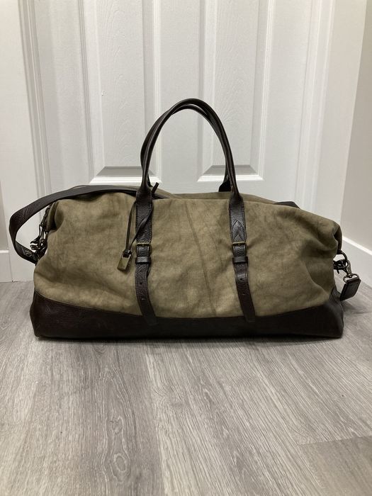 John Varvatos John Varvatos Canvas and Leather Duffle Bag Luggage 598 Grailed