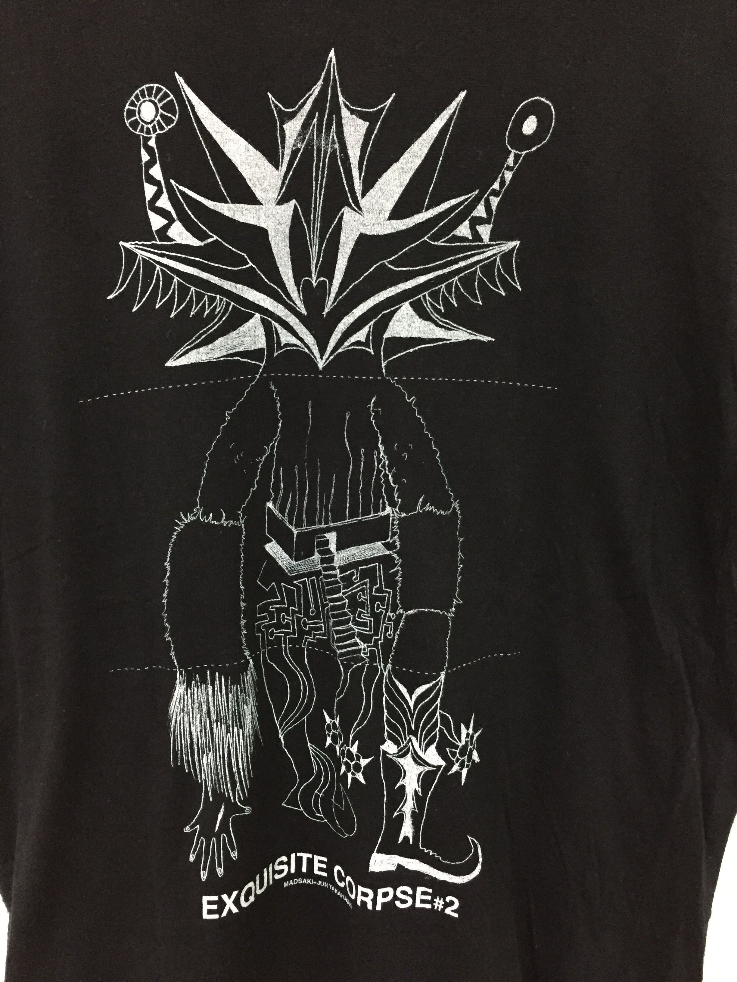 2005 Madsaki Exquisite Corpse monster distressed tee