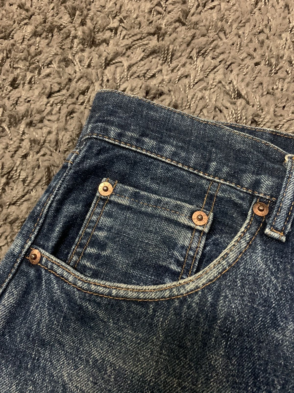 Japanese Brand × Levi's Vintage Clothing Vintage Levis 504Z Big E Selvedge Distressed Size US 32 / EU 48 - 6 Thumbnail