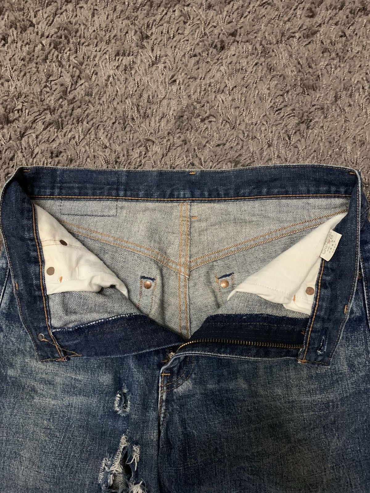 Japanese Brand × Levi's Vintage Clothing Vintage Levis 504Z Big E Selvedge Distressed Size US 32 / EU 48 - 8 Thumbnail