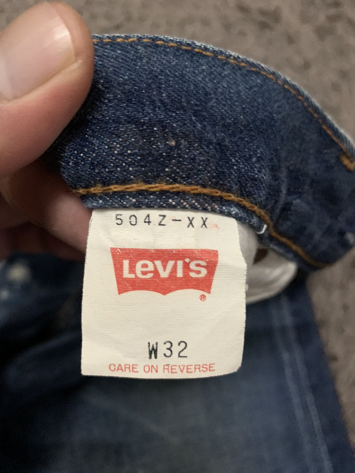 Japanese Brand × Levi's Vintage Clothing Vintage Levis 504Z Big E Selvedge Distressed Size US 32 / EU 48 - 10 Thumbnail