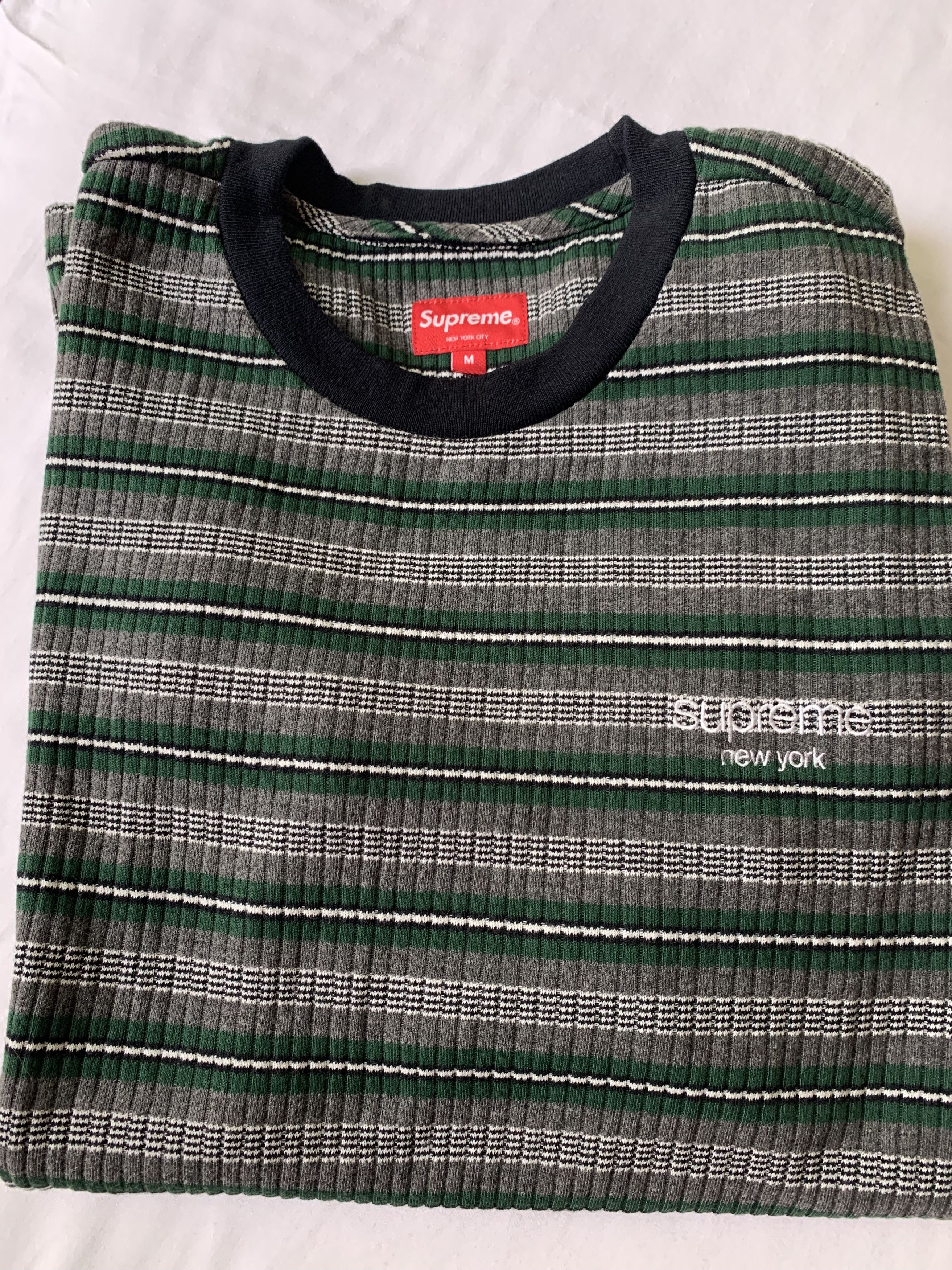 トップス Supreme Abstract Stripe Cardigan Olive Abstract Stripe Cardigan | Supreme 22fw