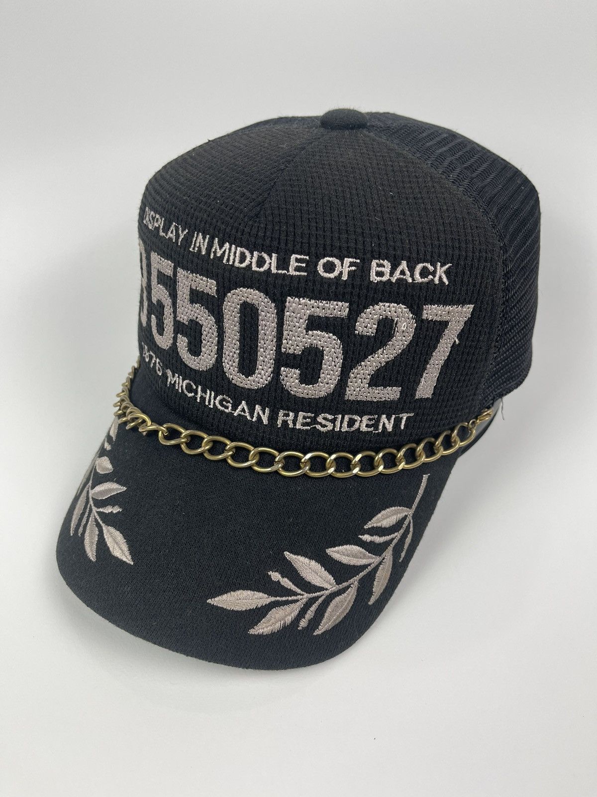 If Six Was Nine Michigan Resident B 550527 Trucker Hat with chain Size ONE SIZE - 1 Thumbnail