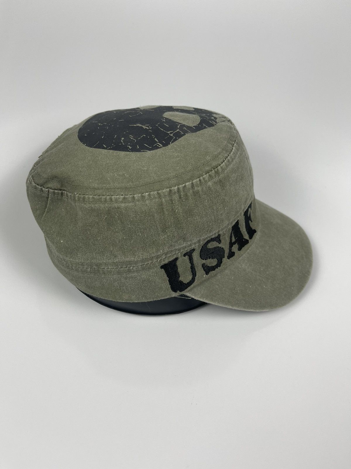 If Six Was Nine Skulls USAF Green Army Hat Size ONE SIZE - 4 Thumbnail