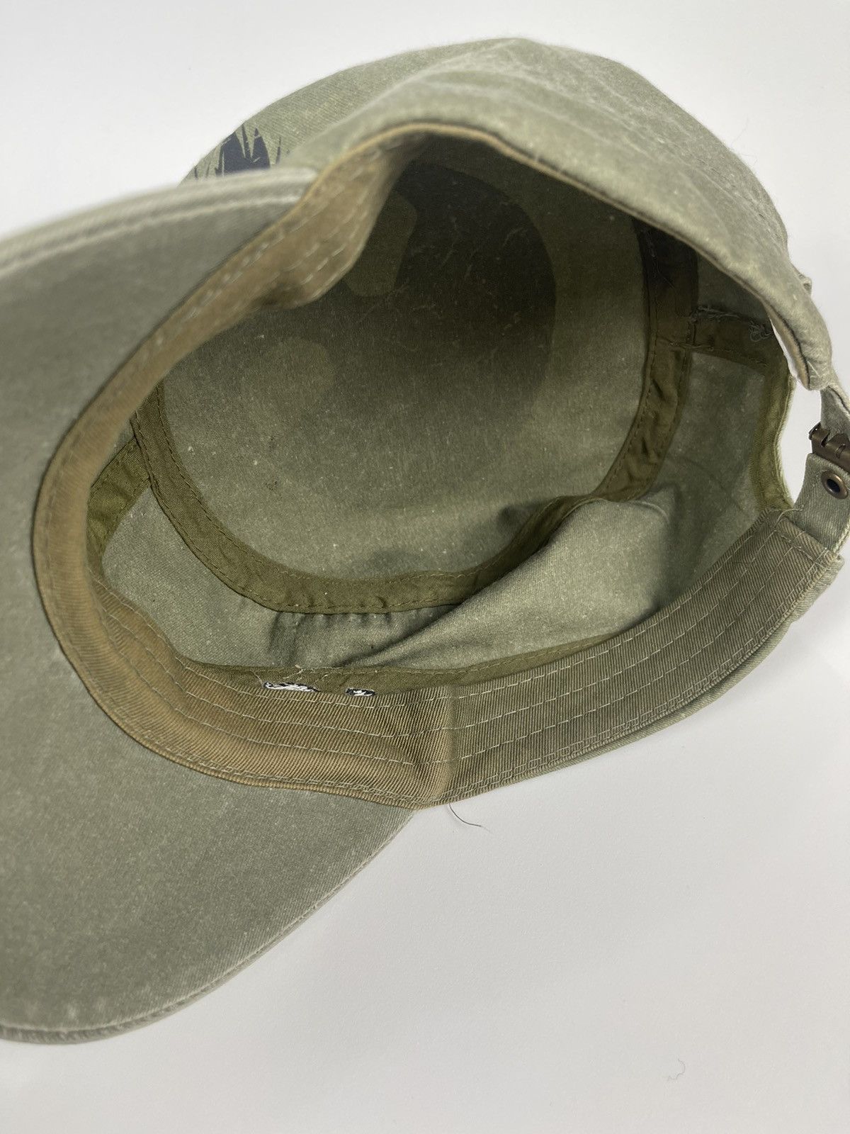 If Six Was Nine Skulls USAF Green Army Hat Size ONE SIZE - 10 Thumbnail